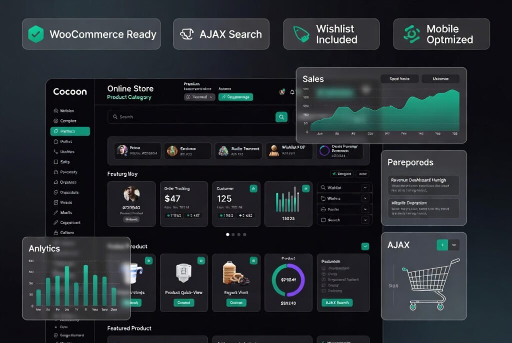 Cocoon Modern WooCommerce WordPress Theme 1.3.9 – Responsive Online Store & eCommerce Website Builder