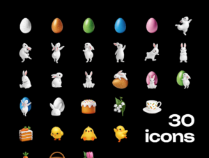 Easter 3D Icons & Illustrations – Premium Holiday Assets