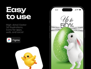 Easter 3D Icons & Illustrations – Premium Holiday Assets