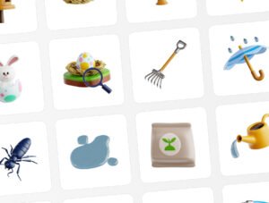 Happy Spring 3D Icon Set – Premium Seasonal Assets
