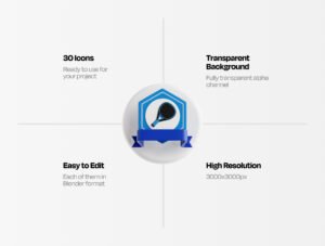 Padel 3D Icon Set – Premium Sports Assets