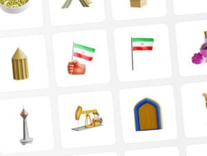 Iran 3D Icon Set – Premium Cultural Assets