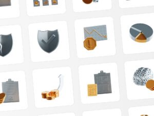 Finance and Investment 3D Icon Pack – Premium Asset