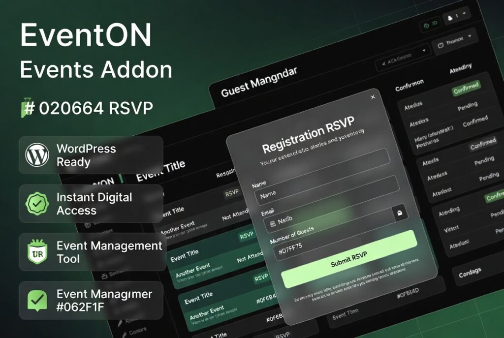 EventON RSVP Events Addon – WordPress Event Registration, Attendance Tracking & Guest Management