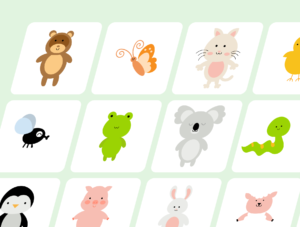Cute Simple Animal Illustration Elements