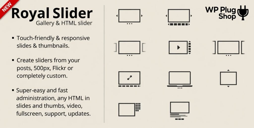 RoyalSlider Plugin 3.4.3 – Touch Content Slider for WordPress