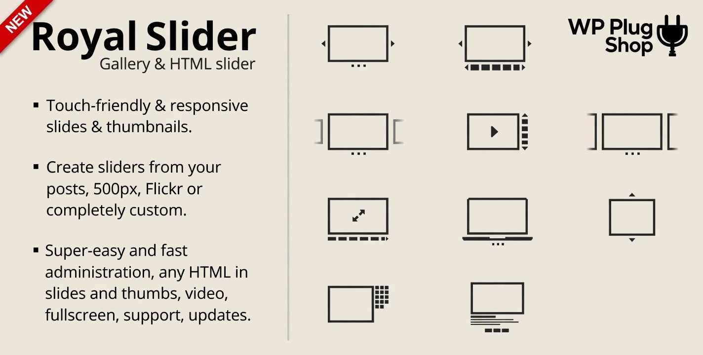 RoyalSlider Plugin 3.4.3 – Touch Content Slider for WordPress