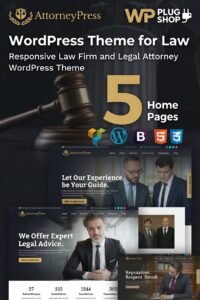 Attorney Press Theme 3.0.4 – Professional Lawyer WordPress Theme