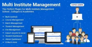 Multi Institute Management System 8.1 | WordPress Education ERP Plugin