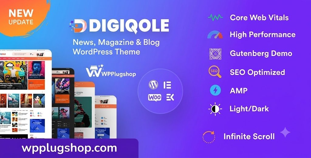 DigiQole – Professional News Magazine WordPress Theme