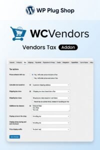 WC Vendors Tax – WooCommerce Multi Vendor Tax Automation Plugin
