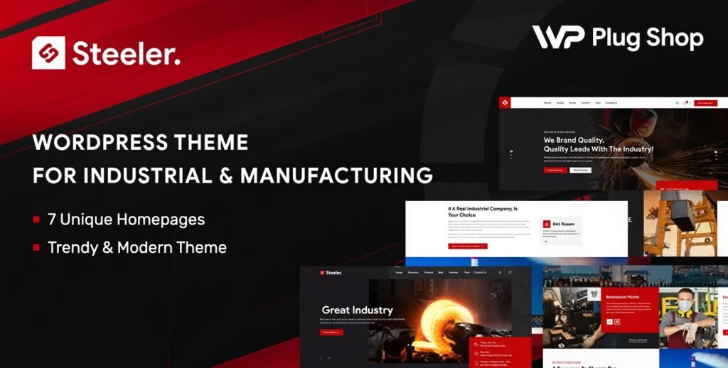 Steeler Theme – Industrial & Manufacturing WordPress Business Theme