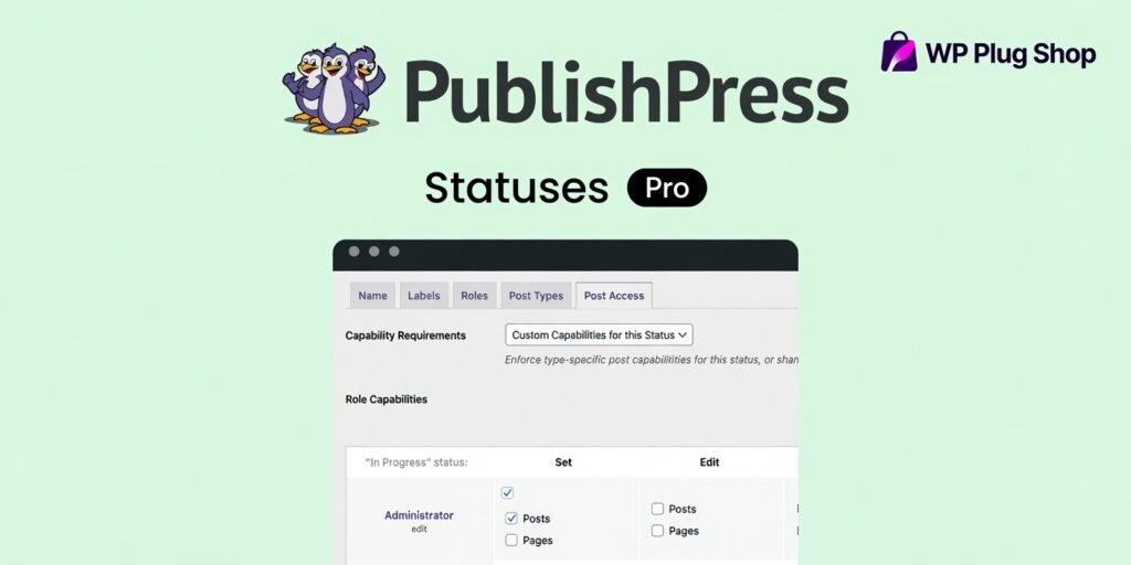 PublishPress Statuses Pro – Custom Editorial Workflow & Post Status Plugin