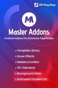 Master Addons for Elementor 2.0.7.6 – Advanced Elementor Widgets & Extensions