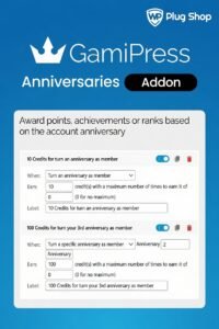 GamiPress Anniversaries 1.0.5 – WordPress User Reward & Gamification Addon