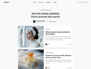 Foks Lightweight Minimal Magazine & Blog Next.js Template