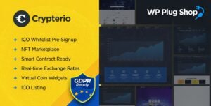 Crypterio Theme 2.4.11 – NFT and Crypto Landing Page WordPress Theme