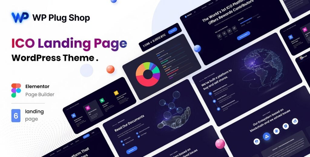 Cryptlight Theme 1.2.3 – ICO NFT Landing Page WordPress Theme