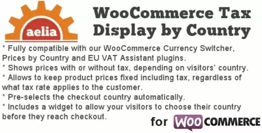 Aelia Tax Display by Country for WooCommerce – International VAT & Pricing Display