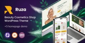 Ruza Beauty Cosmetics Shop WordPress Theme | Premium Digital Resource