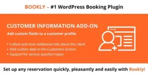 Bookly Customer Information Add-on 3.8 | Custom Booking Form Fields Plugin
