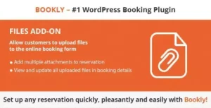 Bookly Files (Add-on) 3.8 | Appointment File Upload Plugin