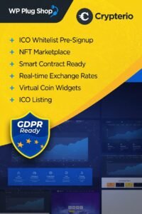 Crypterio Theme 2.4.11 – NFT and Crypto Landing Page WordPress Theme