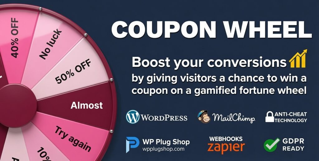 Coupon Wheel For WooCommerce – Spin Wheel Coupon Marketing Plugin