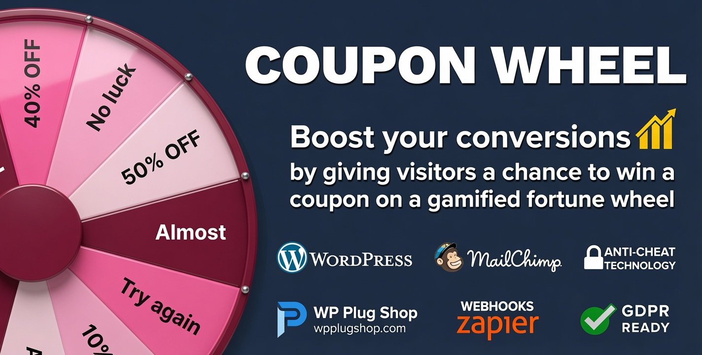 Coupon Wheel For WooCommerce – Spin Wheel Coupon Marketing Plugin