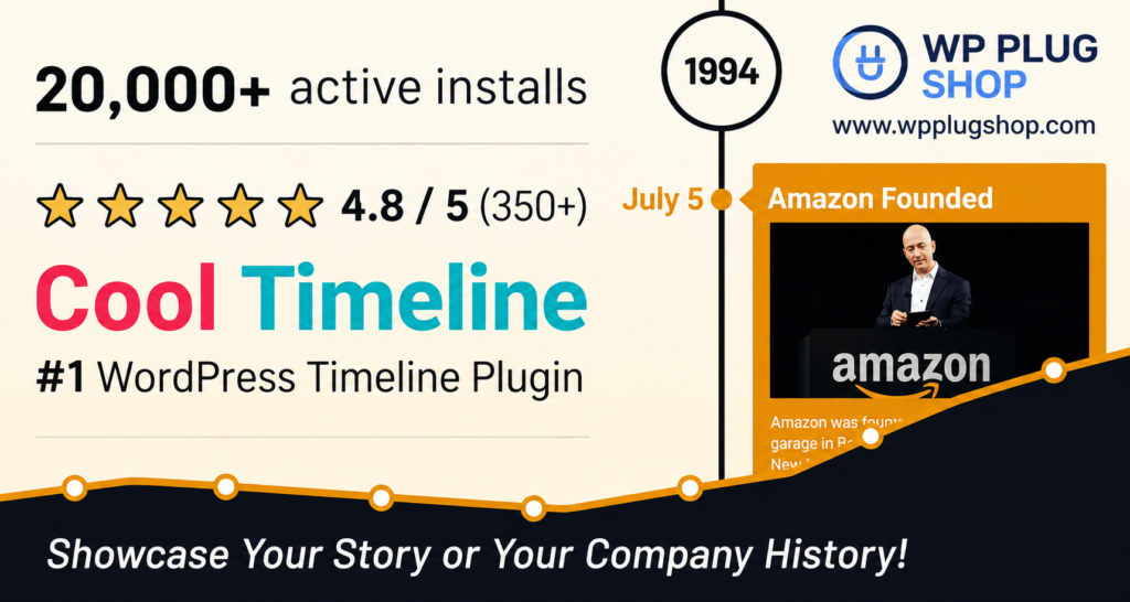 Cool Timeline Pro – Horizontal & Vertical Timeline Plugin for WordPress
