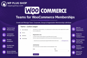 Teams for WooCommerce Memberships – Group & Corporate Membership Plugin