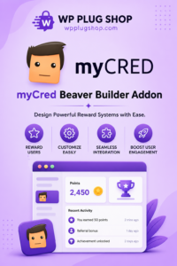 myCred Beaver Builder Addon – Drag & Drop Gamification Integration for WordPress