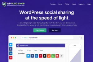 Novashare – Lightweight WordPress Social Sharing Plugin for Faster SEO & Social Engagement