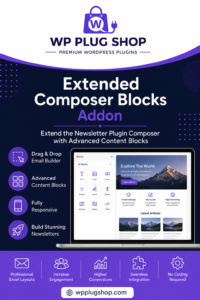 Newsletter Extended Composer Blocks Addon – Advanced Email Builder for WordPress
