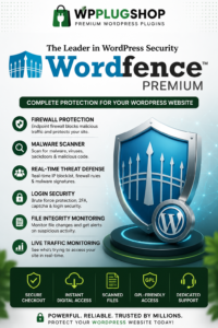 Wordfence Premium – WordPress Malware Scanner & Security Plugin