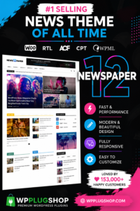 Newspaper WordPress Theme – Responsive News, Magazine & Blog Theme