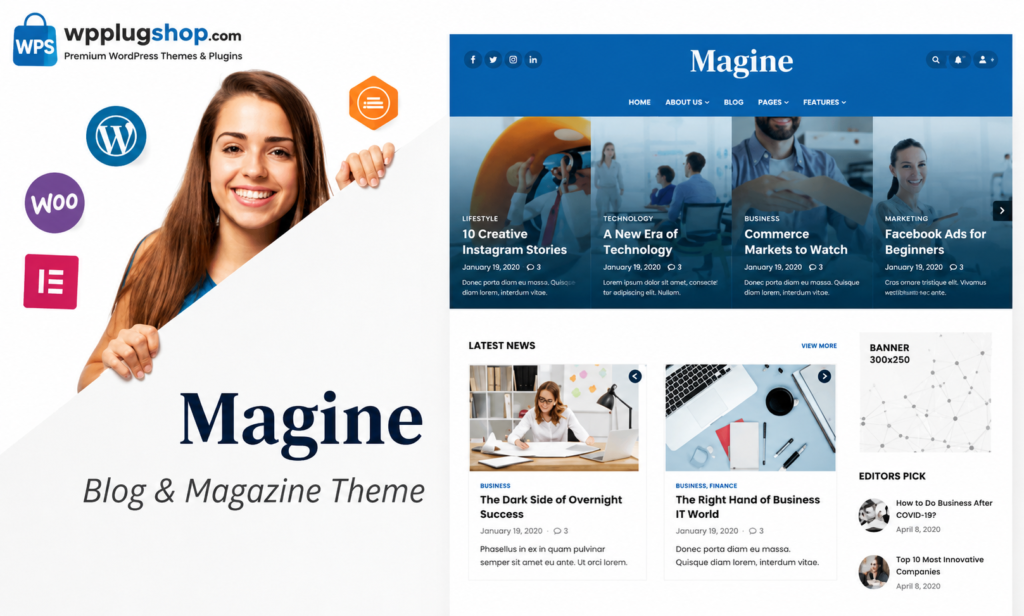 Magine – Business Blog WordPress Theme for News, Magazine & Publishers