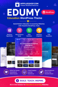 Edumy – LMS Online Education Course WordPress Theme for LearnPress, Elementor & WooCommerce