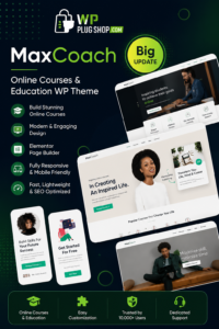 MaxCoach – Online Courses, Personal Coaching & Education WordPress Theme