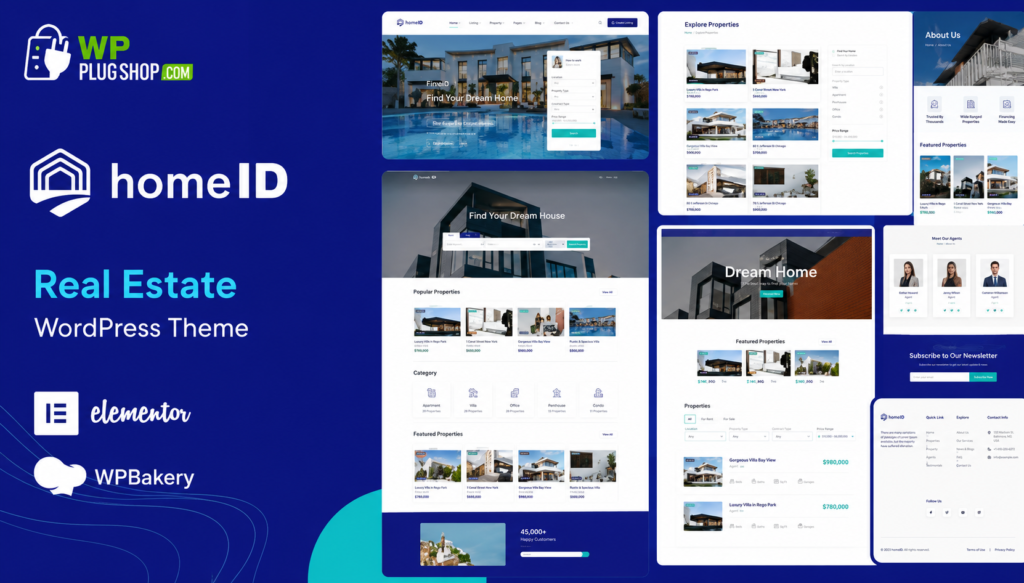 HomeID – Real Estate WordPress Theme