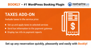Bookly Taxes (Add-on) – WordPress Tax Management Plugin for Bookly PRO