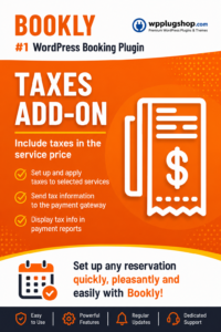 Bookly Taxes (Add-on) – WordPress Tax Management Plugin for Bookly PRO