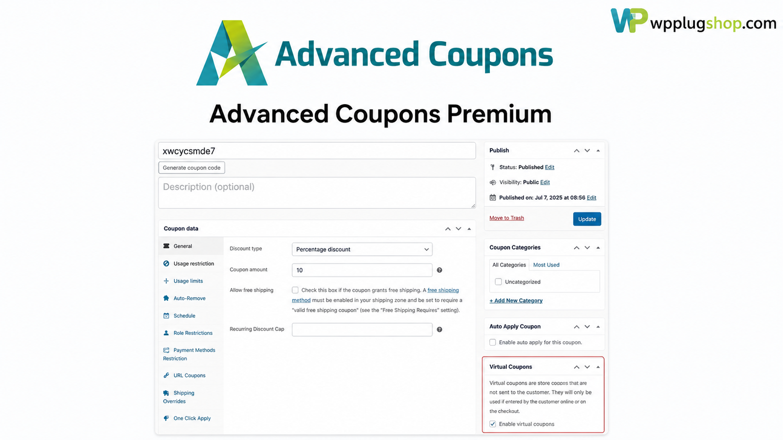 Advanced Coupons for WooCommerce Premium – Smart Discounts, BOGO Deals & Store Credit Plugin