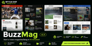 BuzzMag – Viral News & Magazine WordPress Theme for Blogs & Publishers