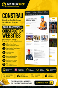 Constrau – Construction Business WordPress Theme for Contractors & Builders