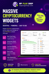 Massive Cryptocurrency Widgets – Real-Time Crypto Price Widgets Plugin for WordPress