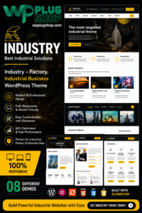 Indutri Industrial WordPress Theme – Premium Manufacturing & Construction Template
