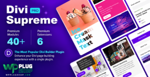 Divi Supreme Pro – Premium Divi Builder Addon with Advanced Modules for WordPress