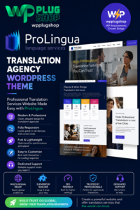 ProLingua – Translation Bureau & Interpreting Services WordPress Theme