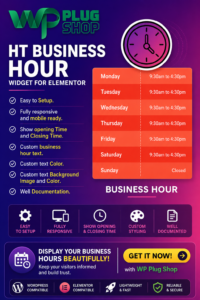 HT Business Hour Widget for Elementor – Business Hours WordPress Plugin